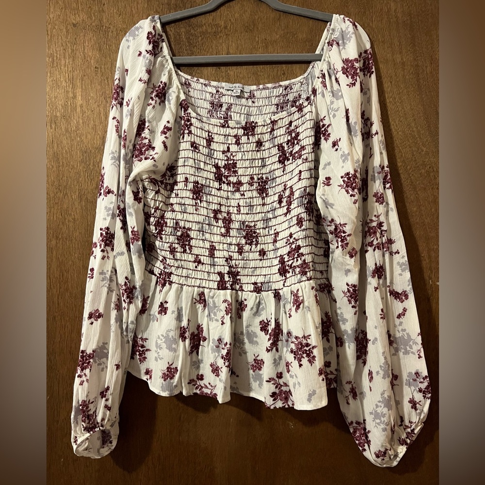 White Birch Floral Shirt